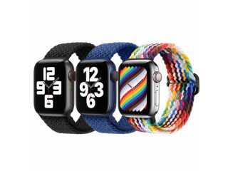 IWatch WA05 Jane Eyre series sliding buckle ultra-thin nylon strap(42/44/45/49mm) Colorful