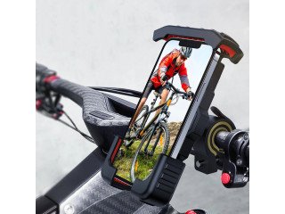 JR-ZS264 Phone Holder For Bicycle and Motorcycle-Black red