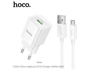 C145A Charm single port QC3.0 charger set(Type-C)(EU)