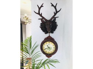 Deer wall clock