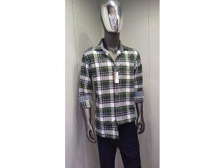 Cotton Check Full Shirt