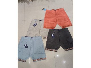 Cotton cargo half pants