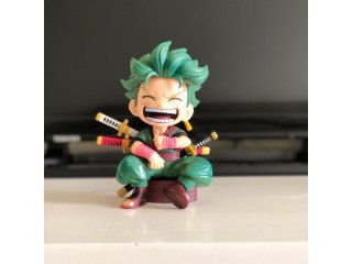 One Piece Roronoa Zoro Smiling face Sitting Action Figure