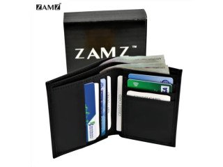 Zamz Genuine 100% Leather Credit Card Holder Wallet - Purse For Men | Wallet For Men | Cardholder