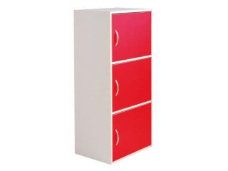 FASHION BOX/PLUS Lowcabinet3+doorRD/WT