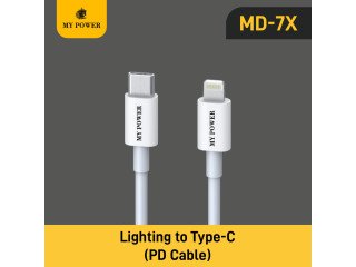 MY POWER PD Fast Charging Datacable, USB-C To Lightning Cable, PD Cable, Type C To Lightning Cable