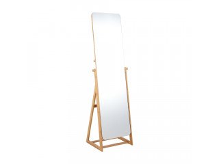 LORIN STANDING MIRROR W/RACK H172CM NT