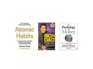 Rich Dad Poor Dad +The Psychology Of Money + Atomic Habit COMBO