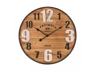 ARDAN WALL CLOCK 24" NT/BK