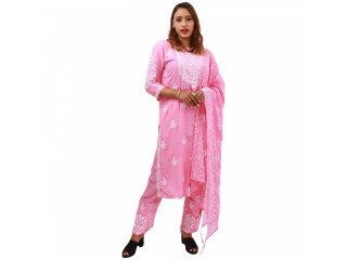 Women's Party Wear Regular Printed Cotton Suits