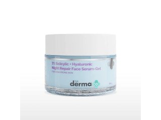 Derma Co. 1% Salicylic + Hyaluronic Night Repair Face Gel-Cream