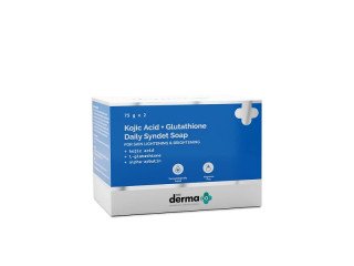 Derma Co. Kojic Acid + L-Glutathione Daily Syndet Soap 75g x 2 (Pack of 2)