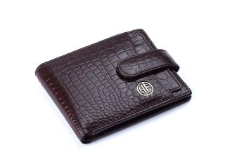 Hammonds FLycatcher Croco Brown Genuine Leather Wallet For Men