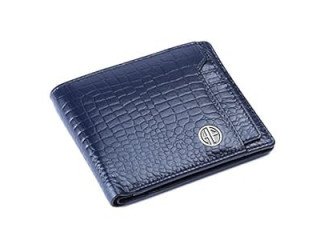 Hammonds Flycatcher Croco Blue Genuine Leather Wallet For Men (577 br bu)