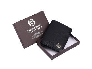 Hammonds Flycatcher RFID Protected Genuine Leather Card Holder (cc605 BLK)