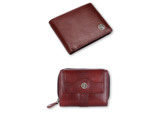 Hammonds Flycatcher Combo Gift Set of Leather men's Wallet and Ladies Wallet (594 br 5003 br)