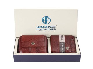 Hammonds Flycatcher Combo Gift Set of Leather men's Wallet and Ladies Wallet (577 br 5003 br)