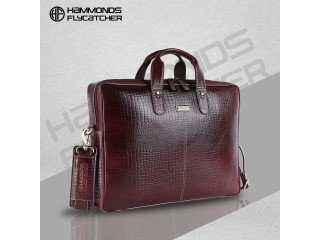 Hammonds Flycatcher Genuine Leather Laptop Bag (106 cr br)