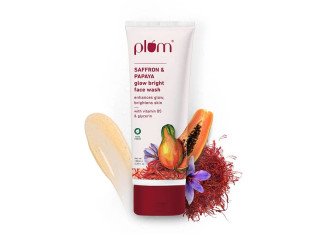 Plum Saffron & PaPaya Glow Bright Face Wash - 100ml