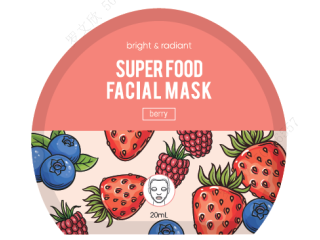 Super Food Facial Sheet Mask(Berry) Brand: Miniso