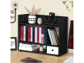 ressence-table-top-book-stationery-rack-book-stand-small-wooden-multi-layer-shelf-for-bedroom-or-office-in-black-small-0